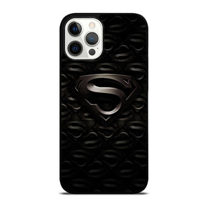 SUPERMAN BLACK LOGO iPhone 12 Pro Max Case Cover