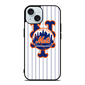 NEW YORK METS STRIPE iPhone 15 Case Cover NEW YORK METS STRIPE iPhone 15 Case Cover