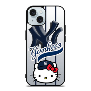 NEW YORK YANKEES HELLO KITTY 1 iPhone 15 Case Cover