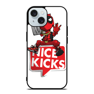 NICE KICKS SNEAKERS DEADPOOL iPhone 15 Case Cover NICE KICKS SNEAKERS DEADPOOL iPhone 15 Case Cover