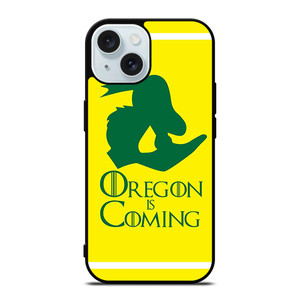OREGON DUCKS MIGHTY OREGON iPhone 15 Case Cover OREGON DUCKS MIGHTY OREGON iPhone 15 Case Cover