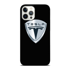 TESLA BLACK LOGO iPhone 12 Pro Max Case Cover