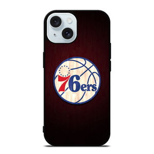 PHILADELPHIA 76ERS WOODEN LOGO iPhone 15 Case Cover PHILADELPHIA 76ERS WOODEN LOGO iPhone 15 Case Cover