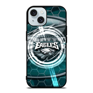 PHILADELPHIA EAGLES HEXAGON iPhone 15 Case Cover