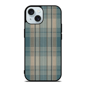 PLAID GREY iPhone 15 Case Cover