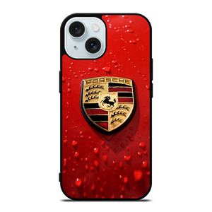 PORSCHE RED iPhone 15 Case Cover