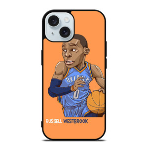 RUSSELL WESTBROOK CARTOON iPhone 15 Case Cover RUSSELL WESTBROOK CARTOON iPhone 15 Case Cover