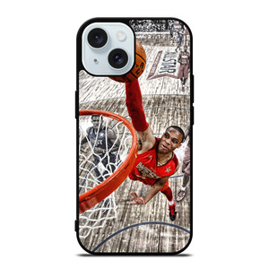 RUSSELL WESTBROOK DUNK 1 iPhone 15 Case Cover RUSSELL WESTBROOK DUNK 1 iPhone 15 Case Cover