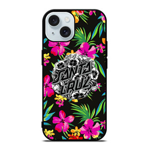 SANTA CRUZ SKATEBOARDS FLOWER iPhone 15 Case Cover SANTA CRUZ SKATEBOARDS FLOWER iPhone 15 Case Cover