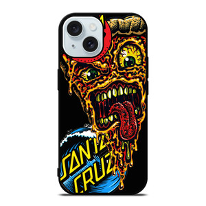 SANTA CRUZ SKATEBOARDS PIZZA iPhone 15 Case Cover SANTA CRUZ SKATEBOARDS PIZZA iPhone 15 Case Cover