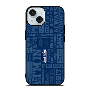 SEATTLE SEAHAWKS MANTRA iPhone 15 Case Cover SEATTLE SEAHAWKS MANTRA iPhone 15 Case Cover