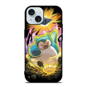 SNORLAX POKEMON ART iPhone 15 Case Cover