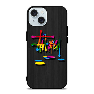STUSSY PAINT LOGO iPhone 15 Case Cover STUSSY PAINT LOGO iPhone 15 Case Cover