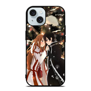 SWORD ART ONLINE KIRITO AND ASUNA iPhone 15 Case Cover SWORD ART ONLINE KIRITO AND ASUNA iPhone 15 Case Cover