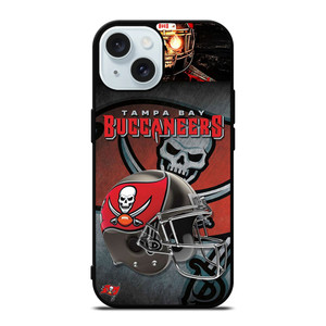 TAMPA BAY BUCCANEERS SKULL iPhone 15 Case Cover TAMPA BAY BUCCANEERS SKULL iPhone 15 Case Cover