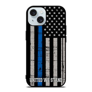 THIN BLUE LINE WE STAND iPhone 15 Case Cover