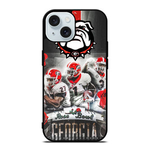 UGA GEORGIA BULLDOGS ROSE BOWL iPhone 15 Case Cover UGA GEORGIA BULLDOGS ROSE BOWL iPhone 15 Case Cover