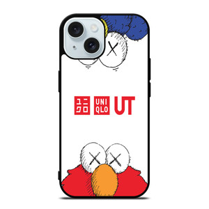 UNIQLO KAWS LOGO iPhone 15 Case Cover UNIQLO KAWS LOGO iPhone 15 Case Cover