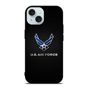 US AIR FORCE METAL LOGO iPhone 15 Case Cover US AIR FORCE METAL LOGO iPhone 15 Case Cover