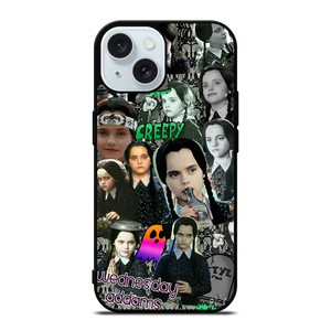 WEDNESDAY ADDAMS COLLAGE iPhone 15 Case Cover WEDNESDAY ADDAMS COLLAGE iPhone 15 Case Cover