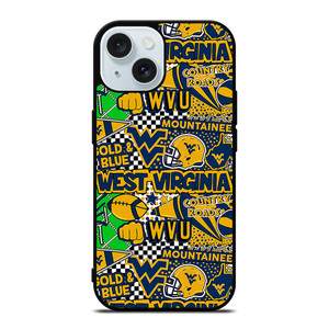 WEST VIRGINIA MOUNTAINEERS COLLAGE iPhone 15 Case Cover WEST VIRGINIA MOUNTAINEERS COLLAGE iPhone 15 Case Cover