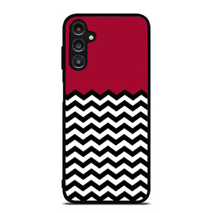 COLOR BLOCK DARK RED CHEVRON Samsung Galaxy A14 5G Case Cover