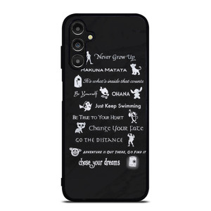 DISNEY LESSONS BLACK MARBLE Samsung Galaxy A14 5G Case Cover