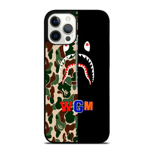 BAPE CAMO SHARK WGM iPhone 12 Pro Max Case Cover BAPE CAMO SHARK WGM iPhone 12 Pro Max Case Cover