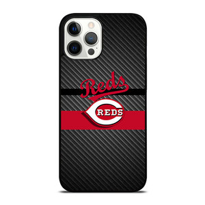 CINCINNATI REDS CARBON iPhone 12 Pro Max Case Cover
