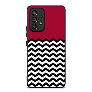 COLOR BLOCK DARK RED CHEVRON Samsung Galaxy A53 5G Case Cover