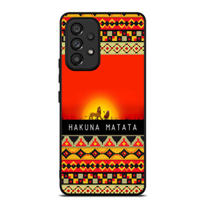 HAKUNA MATATA LION KING AZTEC 1 Samsung Galaxy A53 5G Case Cover HAKUNA MATATA LION KING AZTEC 1 Samsung Galaxy A53 5G Case Cover