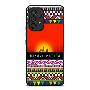 HAKUNA MATATA LION KING AZTEC 2 Samsung Galaxy A53 5G Case Cover