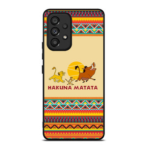 HAKUNA MATATA LION KING AZTEC 3 Samsung Galaxy A53 5G Case Cover HAKUNA MATATA LION KING AZTEC 3 Samsung Galaxy A53 5G Case Cover