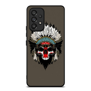 INDIAN FEATHER SKULL Samsung Galaxy A53 5G Case Cover INDIAN FEATHER SKULL Samsung Galaxy A53 5G Case Cover
