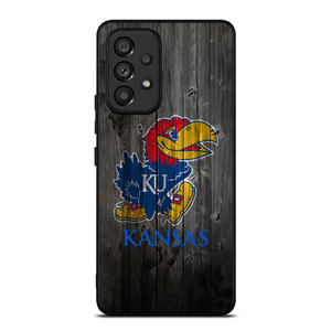 KANSAS JAYHAWKS WOODEN LOGO Samsung Galaxy A53 5G Case Cover