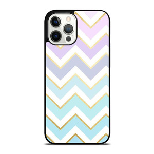 OMBRE PASTEL CHEVRON PATTERN iPhone 12 Pro Max Case Cover