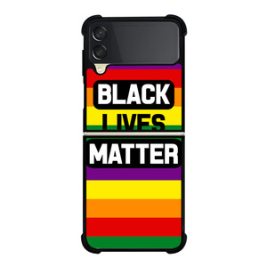 BLACK LIVES MATTER RAINBOW Samsung Galaxy Z Flip 3 5G Case Cover