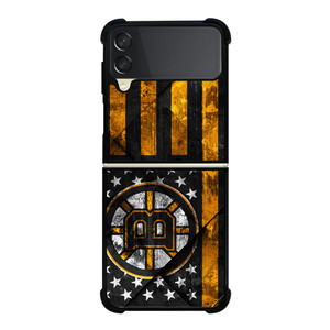BOSTON BRUINS BLACK AND GOLD Samsung Galaxy Z Flip 3 5G Case Cover
