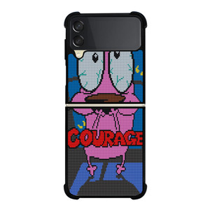 COURAGE THE COWARDLY DOG SCARED Samsung Galaxy Z Flip 3 5G Case Cover