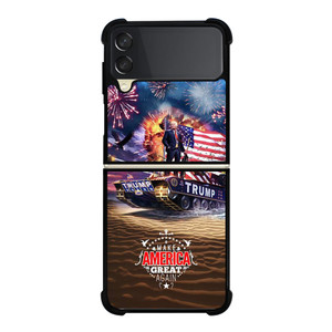 DONALD TRUMP AMERICA GREAT Samsung Galaxy Z Flip 3 5G Case Cover