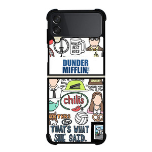 DUNDER MIFFLIN COLLAGE Samsung Galaxy Z Flip 3 5G Case Cover DUNDER MIFFLIN COLLAGE Samsung Galaxy Z Flip 3 5G Case Cover