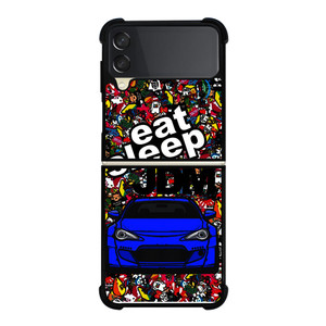 EAT SLEEP JDM CAR Samsung Galaxy Z Flip 3 5G Case Cover