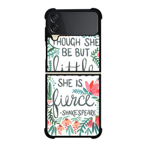 FLORAL SHAKESPEARE QUOTE Samsung Galaxy Z Flip 3 5G Case Cover