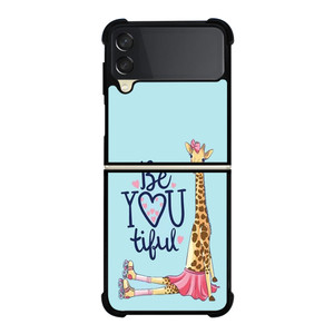 GIRAFFE BEYOUTIFUL Samsung Galaxy Z Flip 3 5G Case Cover