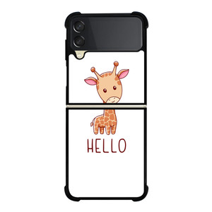 GIRAFFE HELLO Samsung Galaxy Z Flip 3 5G Case Cover