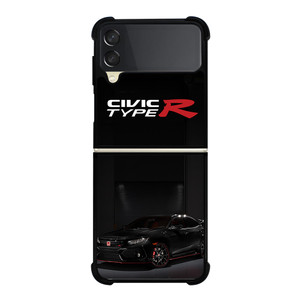 HONDA CIVIC BLACK CAR Samsung Galaxy Z Flip 3 5G Case Cover