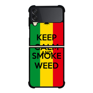 KEEP CALM AND SMOKE WEED 2 Samsung Galaxy Z Flip 3 5G Case Cover