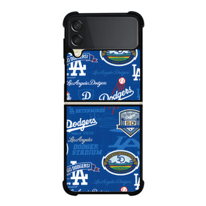 LOS ANGELES DODGERS LOGO COLLAGE Samsung Galaxy Z Flip 3 5G Case Cover LOS ANGELES DODGERS LOGO COLLAGE Samsung Galaxy Z Flip 3 5G Case Cover