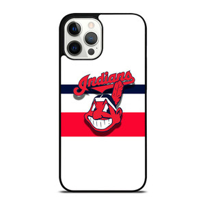 CLEVELAND INDIANS STRIPE LOGO iPhone 12 Pro Max Case Cover CLEVELAND INDIANS STRIPE LOGO iPhone 12 Pro Max Case Cover