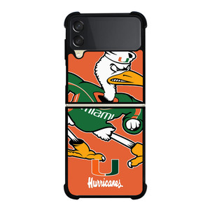 MIAMI HURRICANES UM 2 Samsung Galaxy Z Flip 3 5G Case Cover